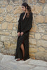 V Neck Long Sleeved Dress