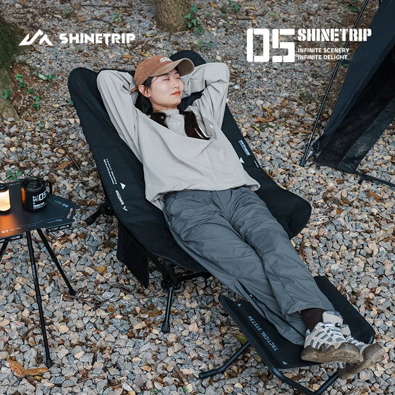 ShineTrip Lightweight Aluminum Alloy Foldable Outdoor Reclining Chair