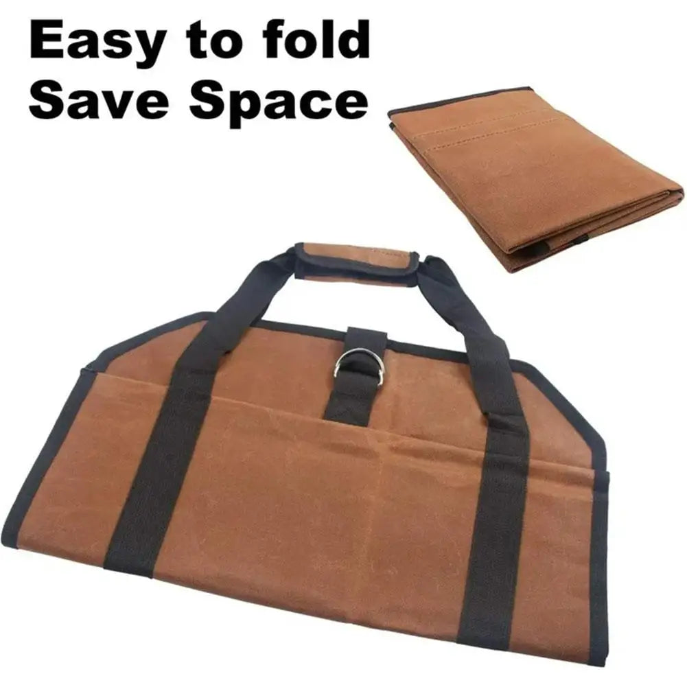 Heavy Duty Waterproof Firewood Storage Bag Carrier Tote
