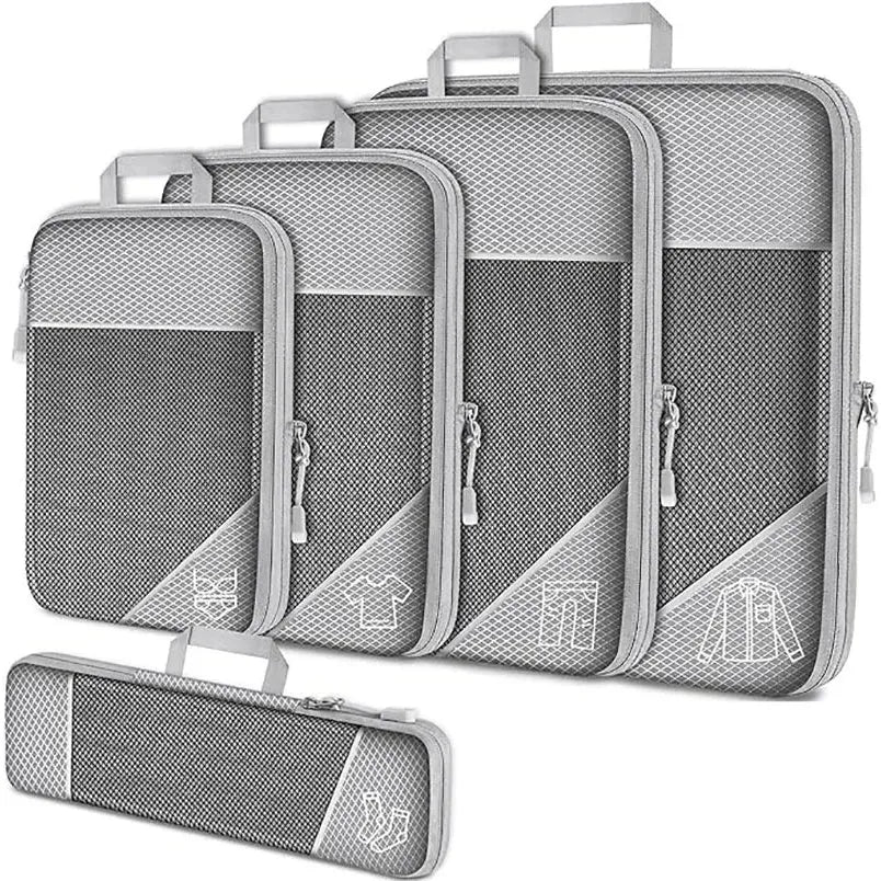 Premium Mesh Packing Cubes For Travel Luggage Organizer