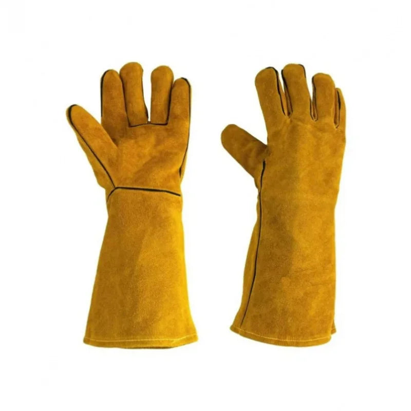 IndustrialGrade HeatResistant Welding Leather Gloves