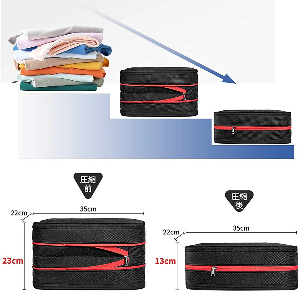 Travel Compression Packing Cubes For Clothes
