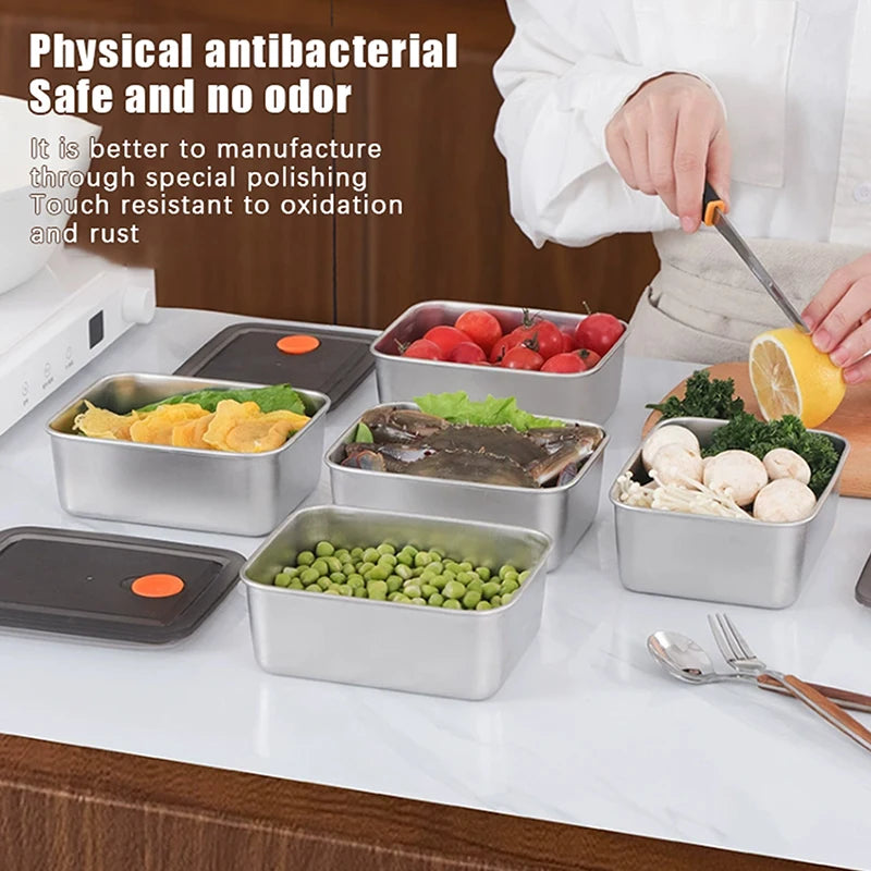 Stainless Steel Camping Lunchbox Leakproof Durable