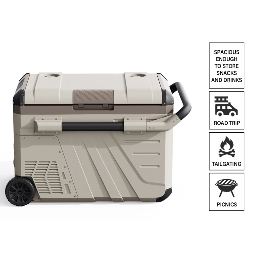 Overlanding Dual Zone Portable Car Fridge Compressor 45L Freezer 65W