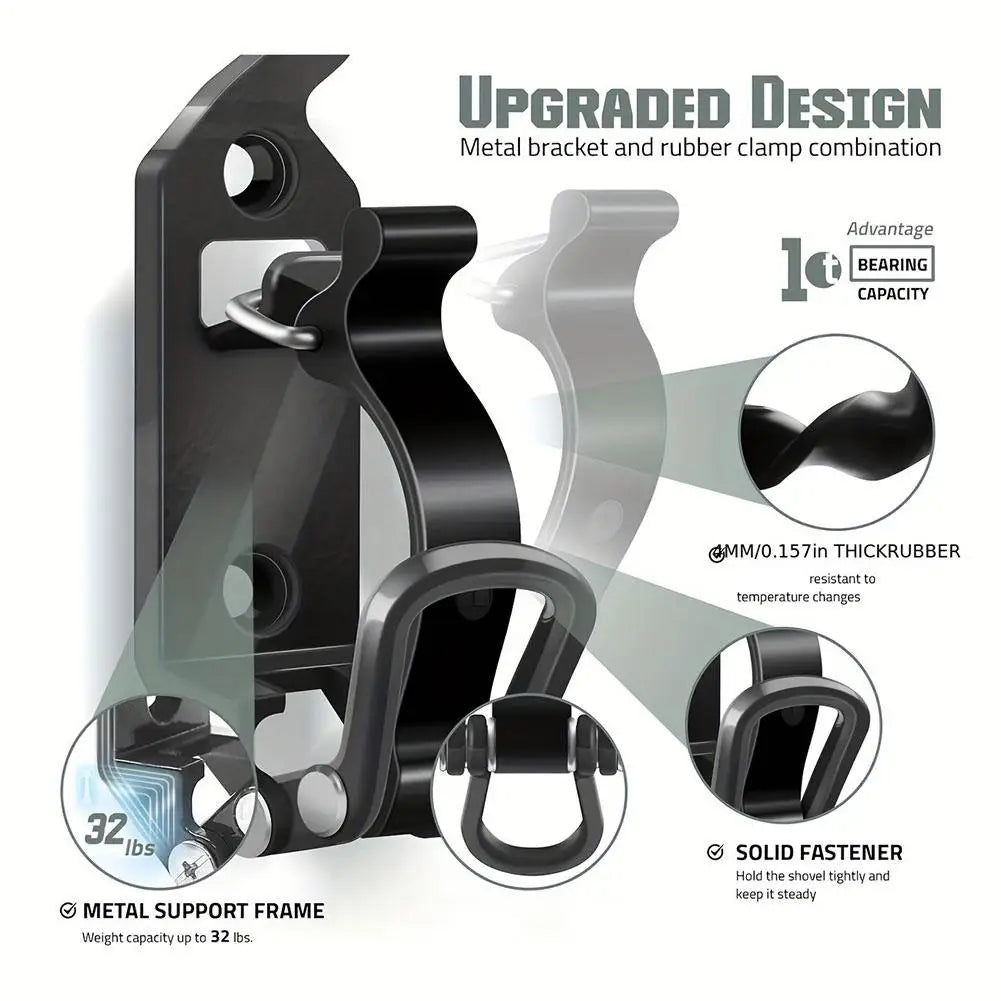 IndustrialGrade Shovel Mount Straps RoofRack Truck
