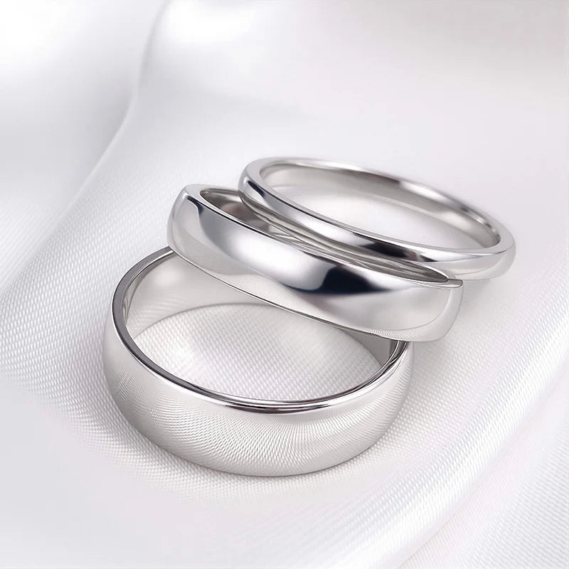 Smyoue 925 Sterling Silver Plated Wedding Anniversary Ring