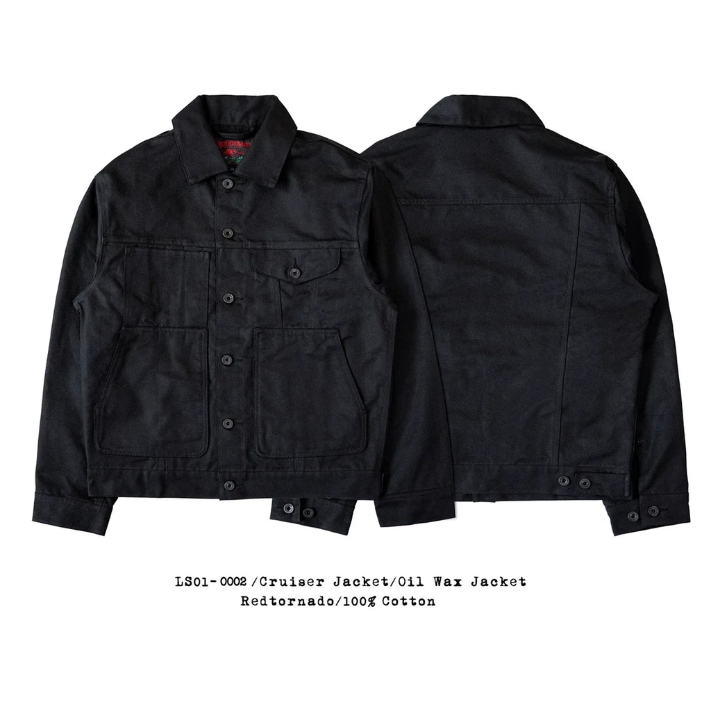 Red Tornado WaxedCanvas Cruiser Jacket Yellowstone