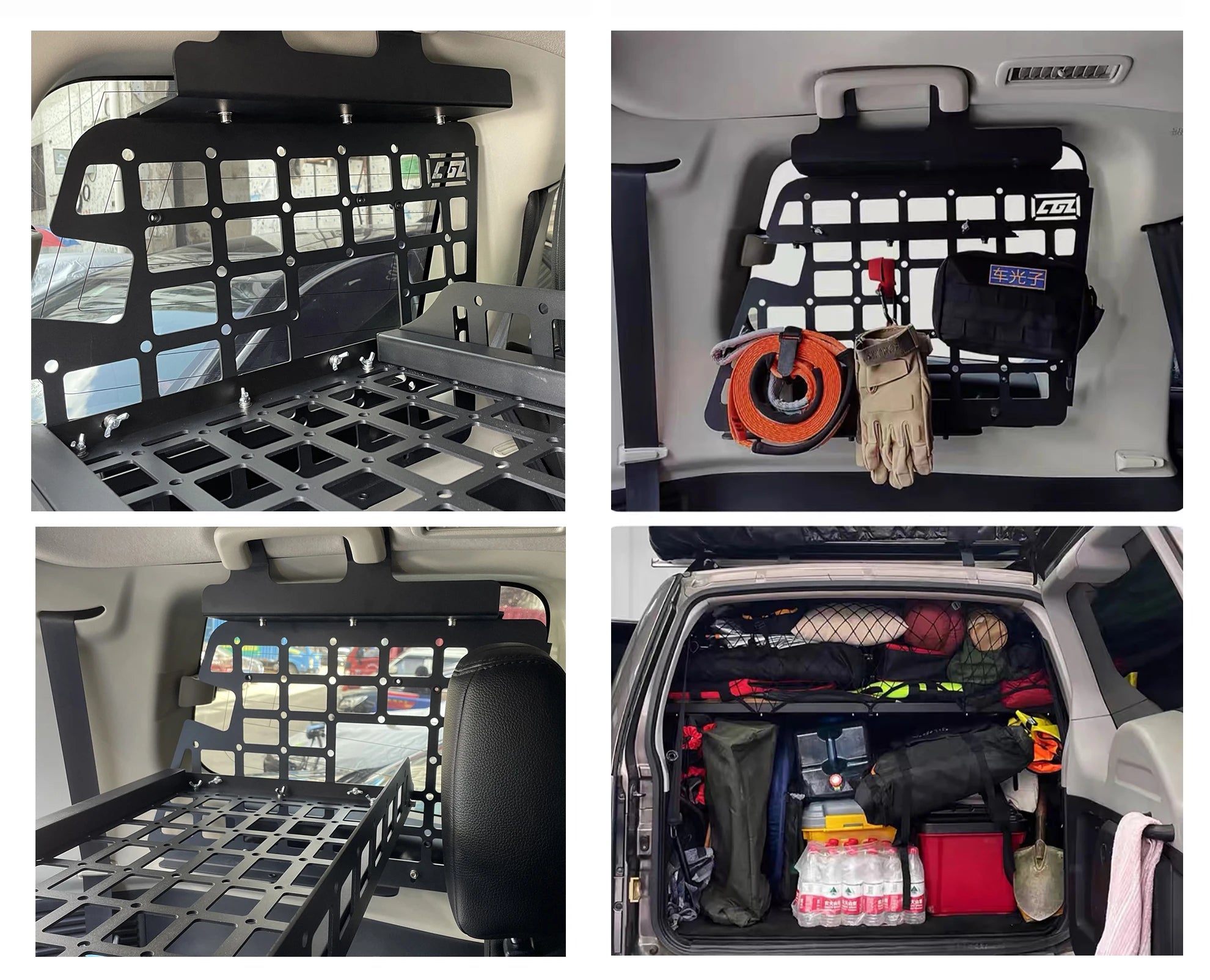 HeavyDuty Aluminum Modular Molle TrunkStorage Pajero