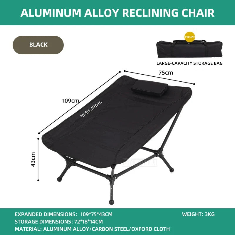 Portable Outdoor Folding Lounger For Camping Travel Fishing
