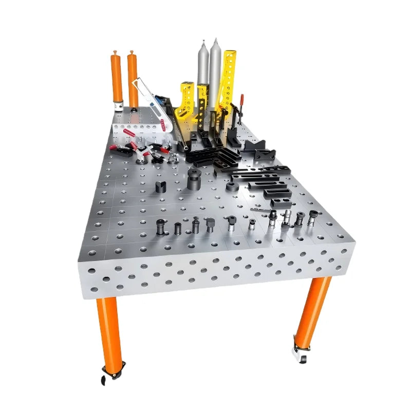 3D Welding Table Set With Cast Iron And Steel Construction And Soldering Station