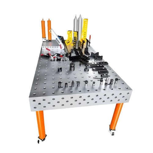 3D Welding Table Set With Cast Iron And Steel Construction And Soldering Station