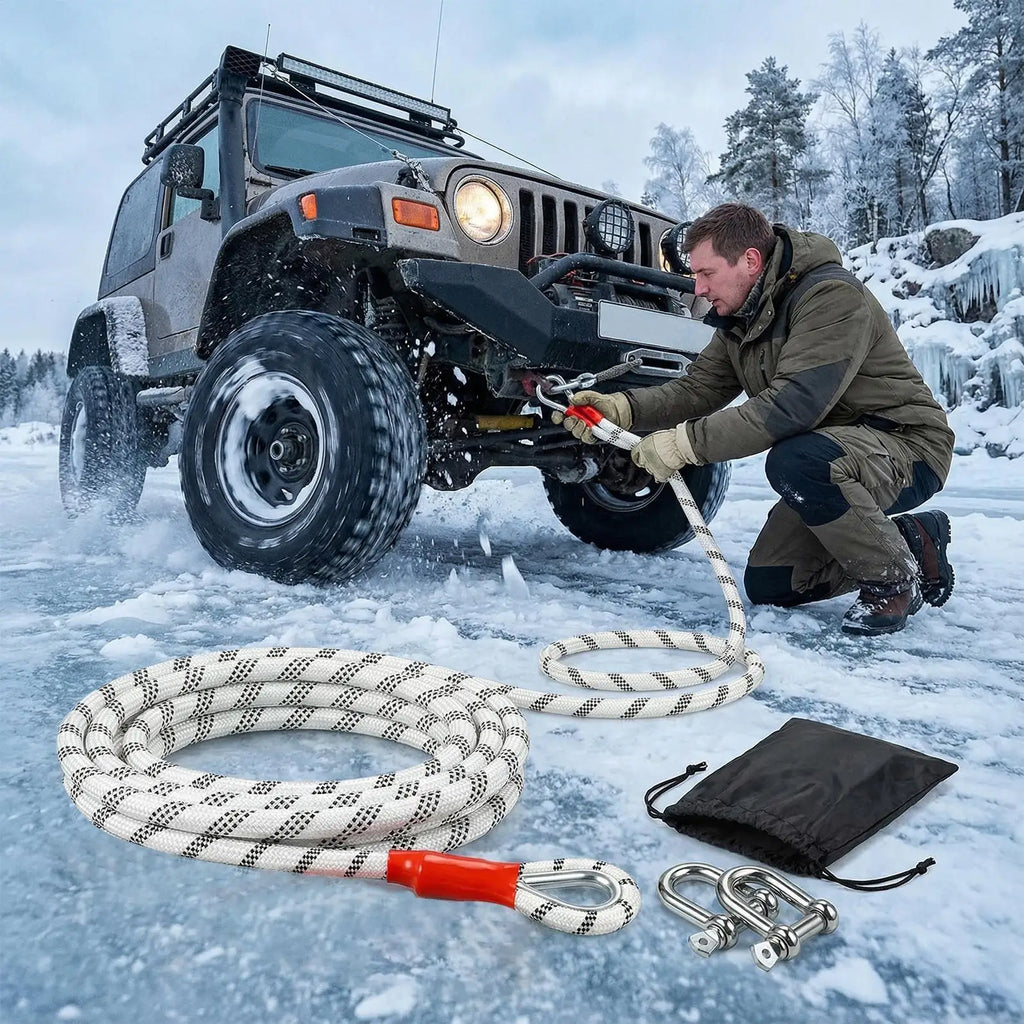 IndustrialGrade Reinforced Towing Rope For OffroadAdventures