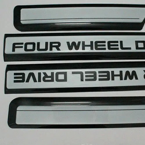 8Pc 4x4 Wheel Drive Side Door Molding Trim For Toyota Land Cruiser FJ80