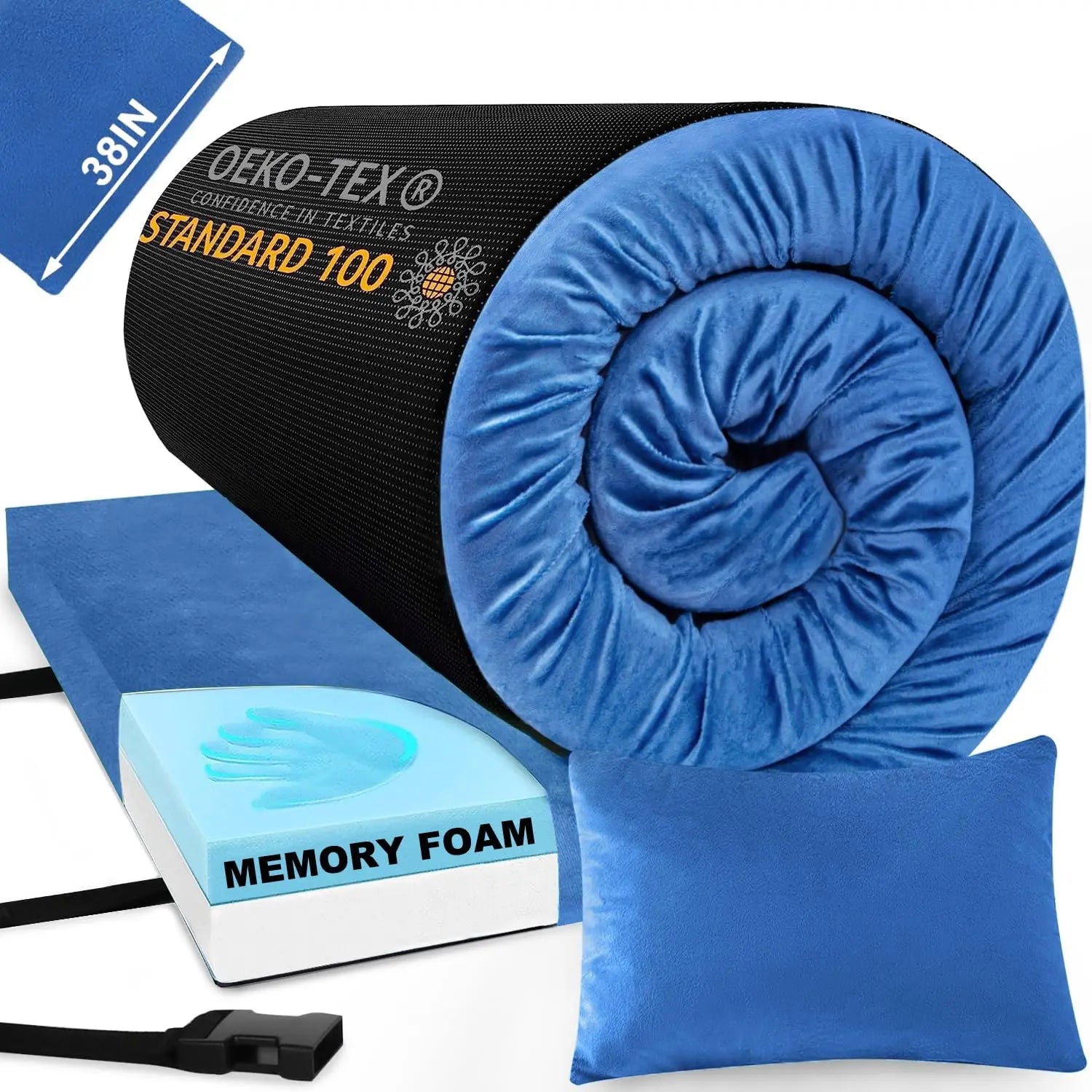 AllWeatherMemoryFoam Portable Camping Mattress Pad Pro