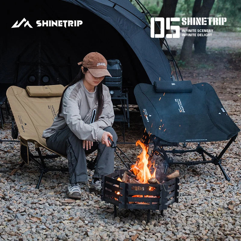 ShineTrip Lightweight Aluminum Alloy Foldable Outdoor Reclining Chair