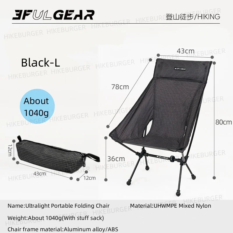 Ultralight Folding Camping Moon Chair.