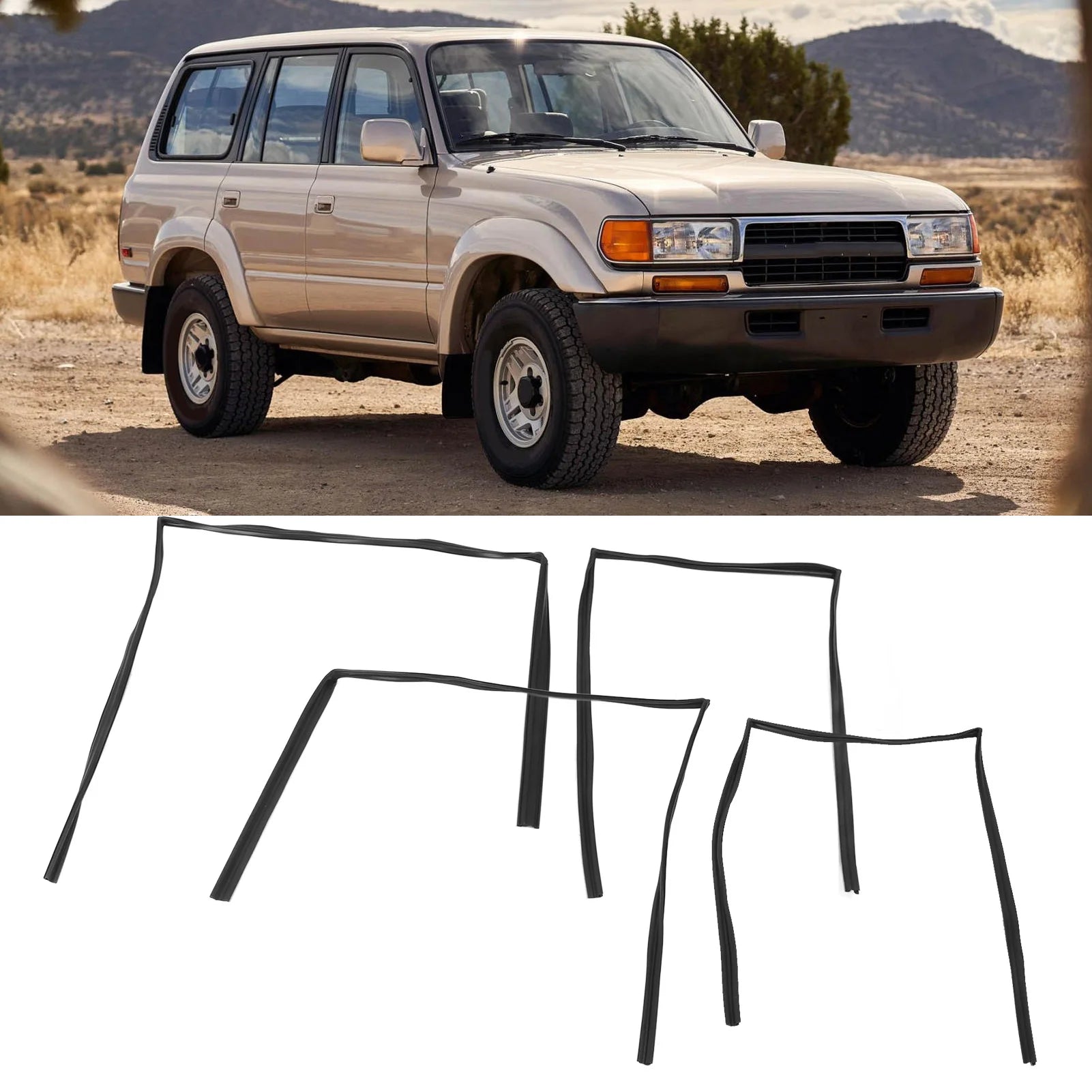 Durable Window Weatherstrip Toyota LandCruiser FZJ80
