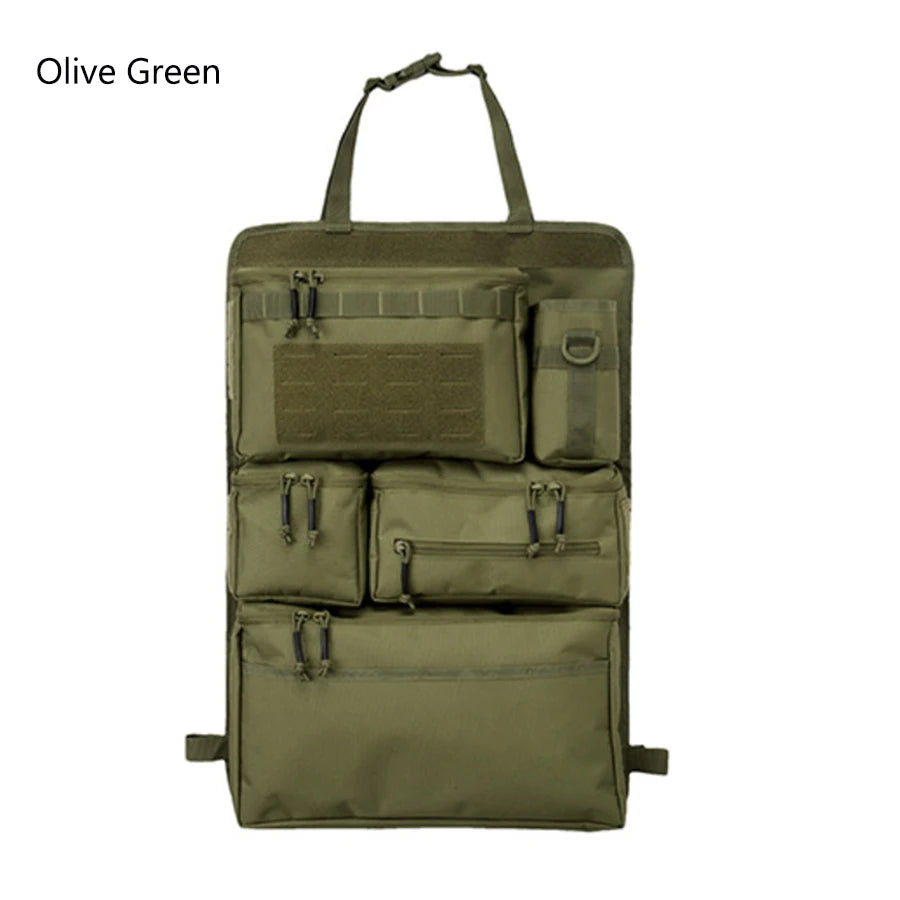 Multifunction 600D Tactical Car Back Seat Hanging Cargo Organizer