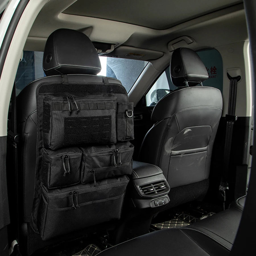 Multifunction 600D Tactical Car Back Seat Hanging Cargo Organizer