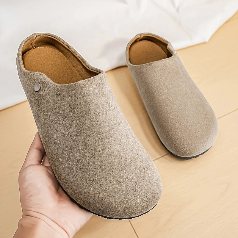 Artisanal Premium Suede Arch Support Cork Mules