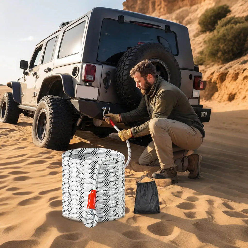 IndustrialGrade Reinforced Towing Rope For OffroadAdventures