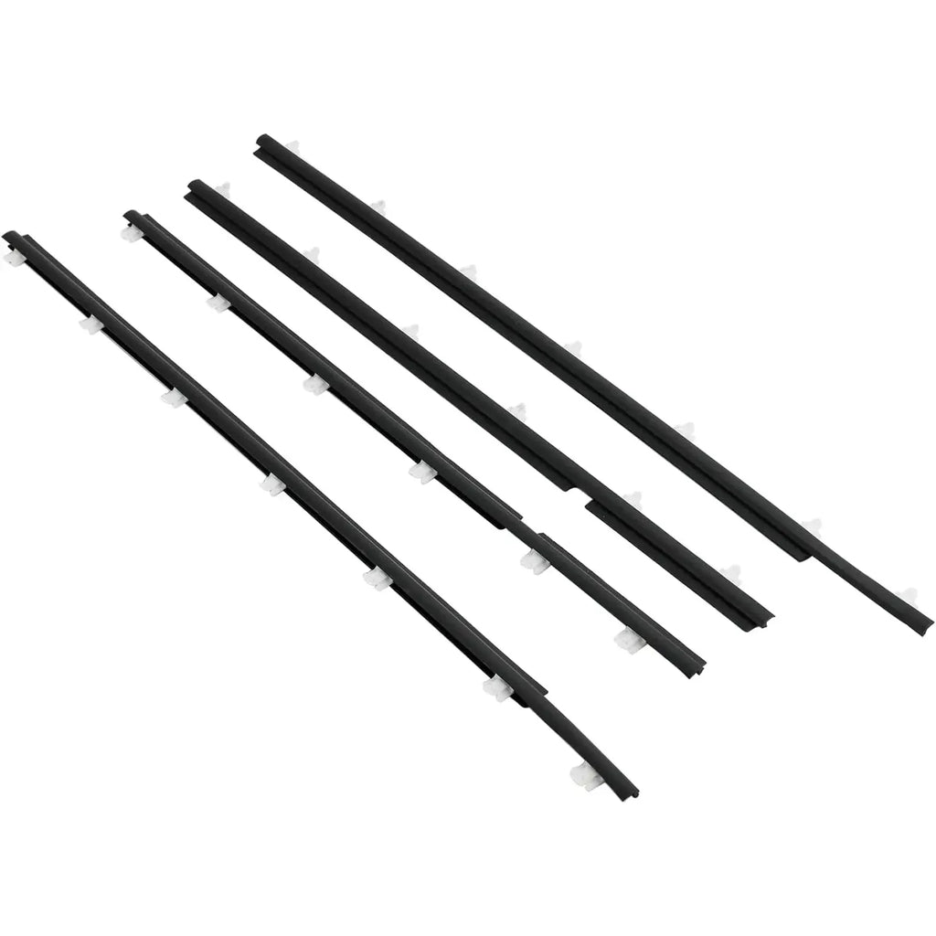4 Pcs Black Moulding Door Belt Seal for Land Cruiser FJ80 1990 to 1998