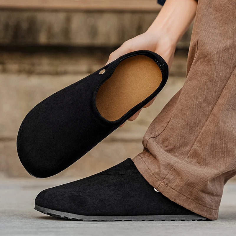 Artisanal Premium Suede Arch Support Cork Mules