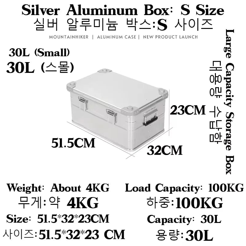MountainHiker Aluminum Outdoor Storage Box 96LCapacity