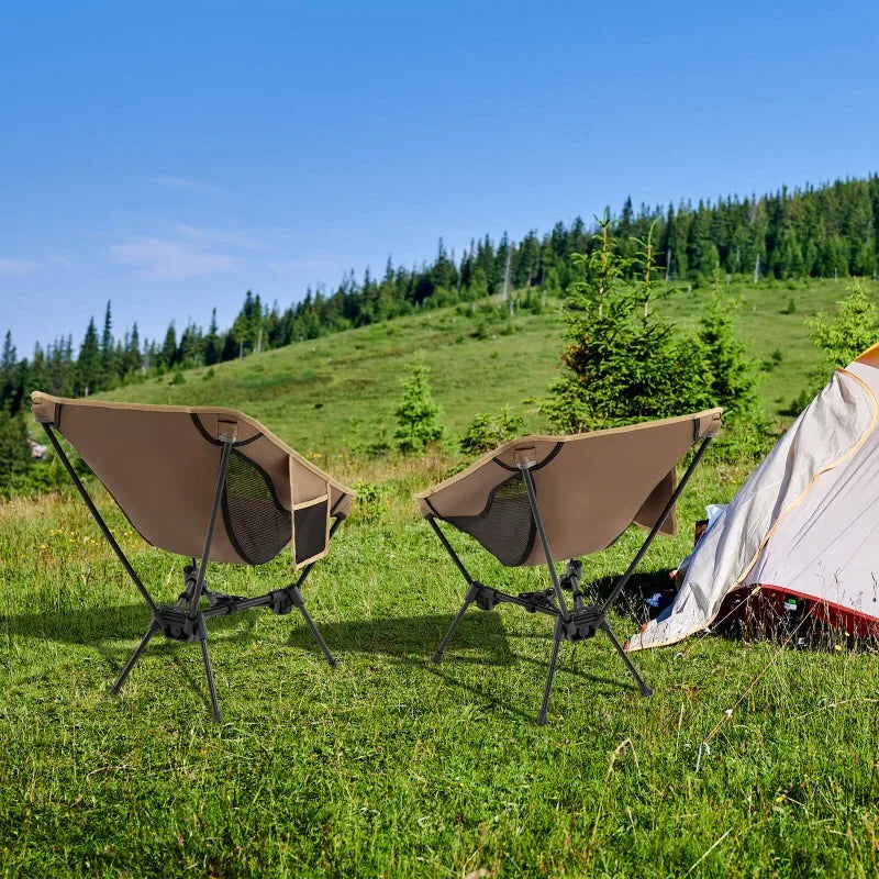 Ultra Lightweight Portable Triangular Aluminum Outdoor Folding Campchair