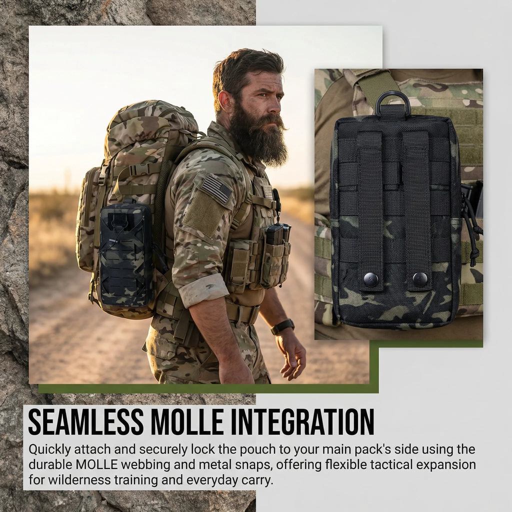 THURAM 10-Inch Tactical MOLLE Heavy-Duty Organizer