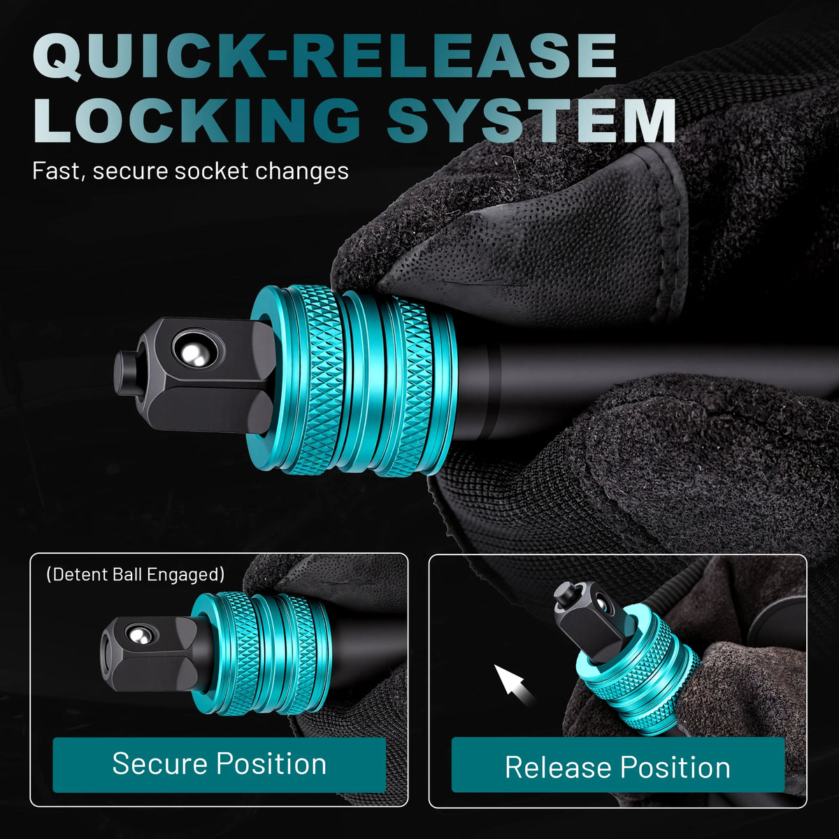 3/8-Inch Locking Impact Extension Bars Auto Repair