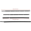 4 Pcs Black Moulding Door Belt Seal for Land Cruiser FJ80 1990 to 1998