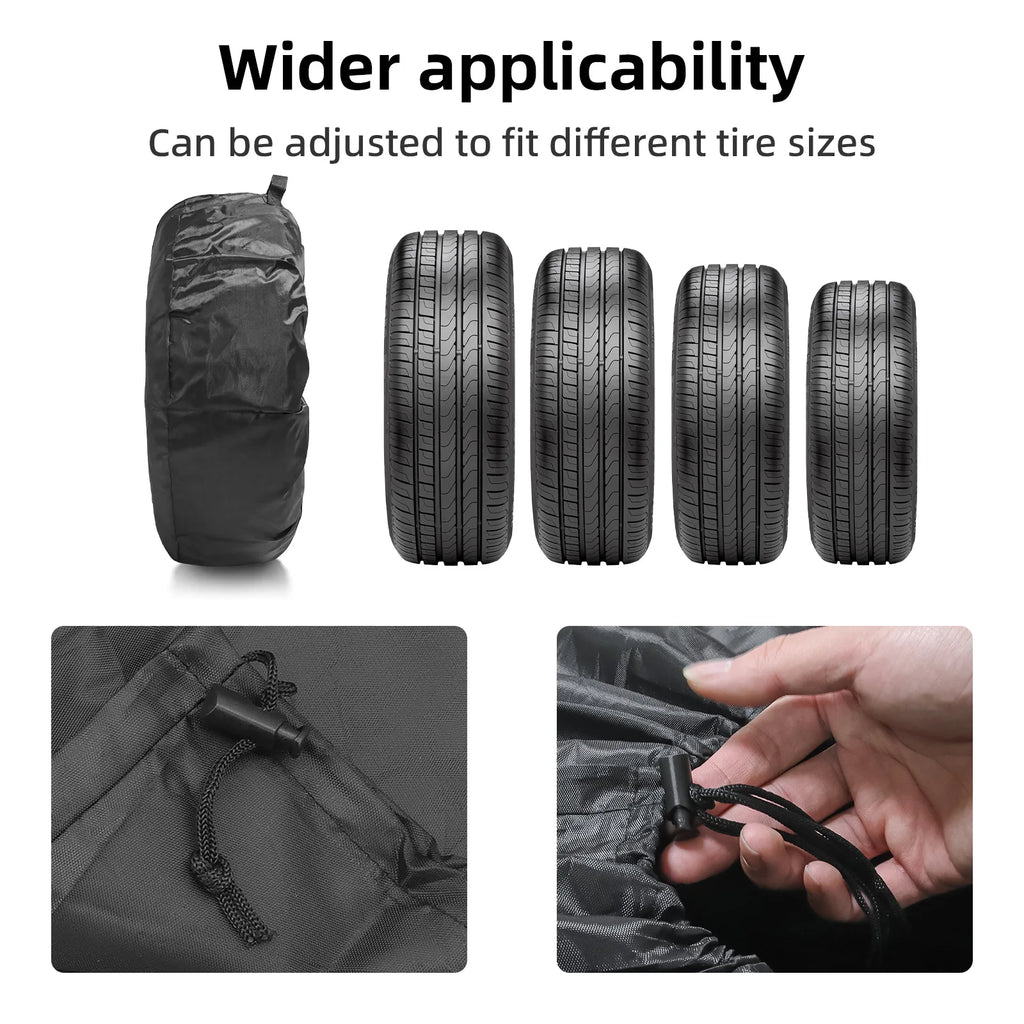 Spare Tire Cover Weatherproof Dustproof 13 20 Inch Polyester 4x4