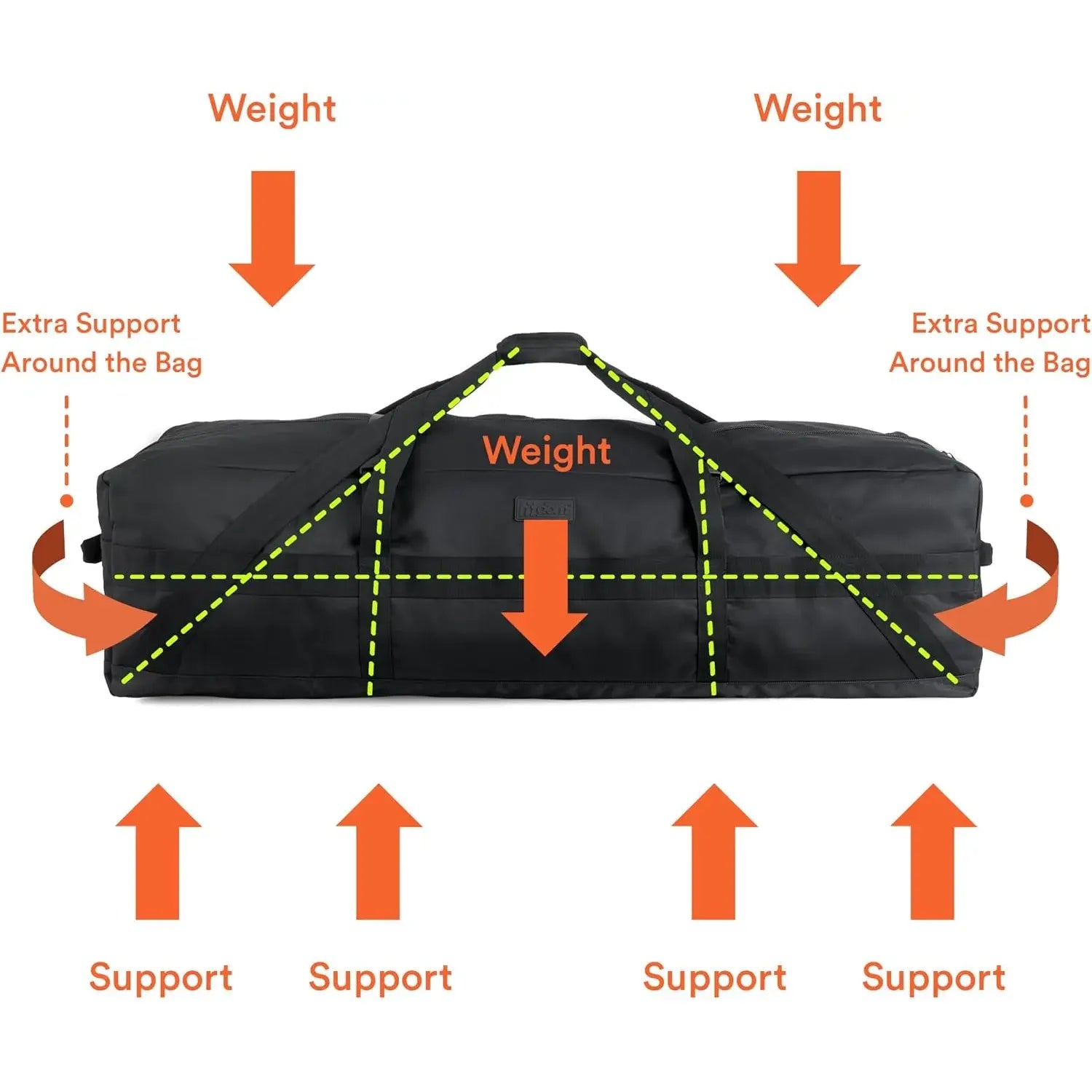 Fitdom Heavy Duty Extra Large Duffle Bag Travel Gear