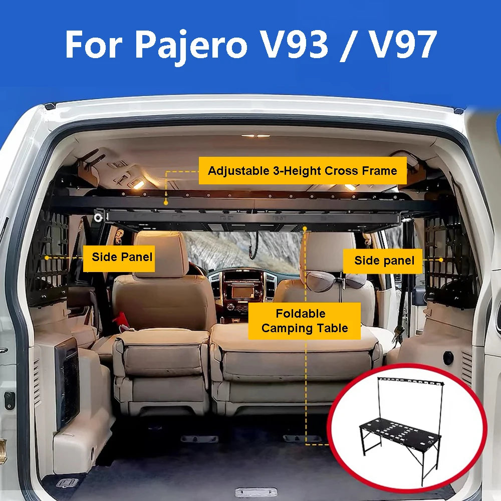 HeavyDuty Aluminum Modular Molle TrunkStorage Pajero