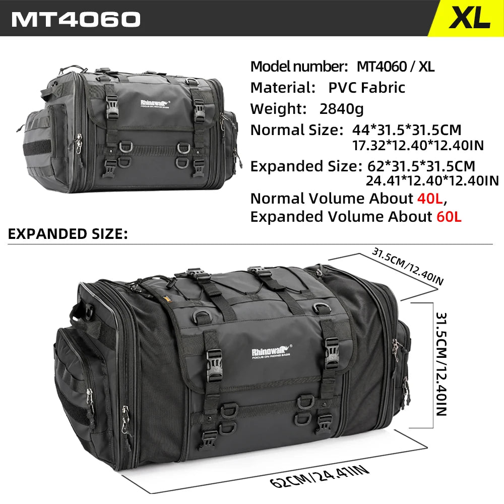 Premium Waterproof Expandable Motorcycle Luggage Bag