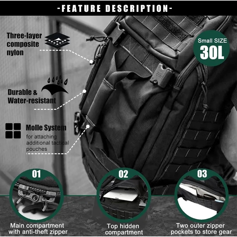 Lqarmy 25l Tactical Sport Duffle Bag
