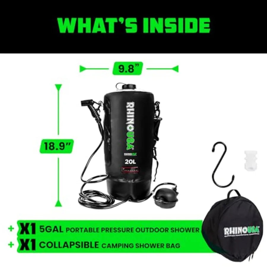 Portable Solar Camp Shower 5 Gal