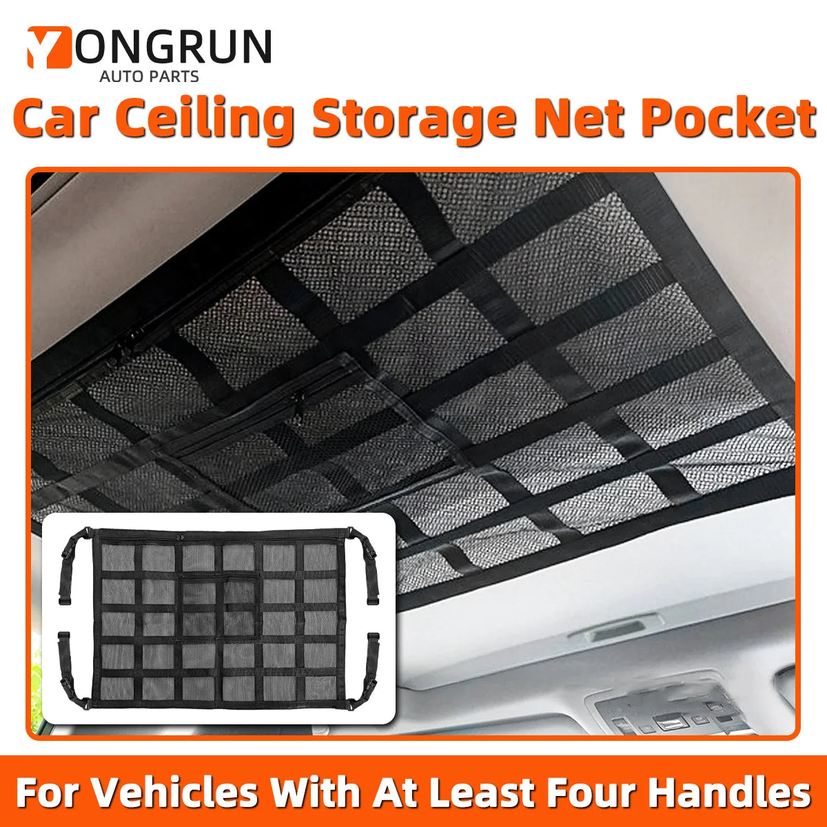 Car Roof Cargo Net Storage Organizer
