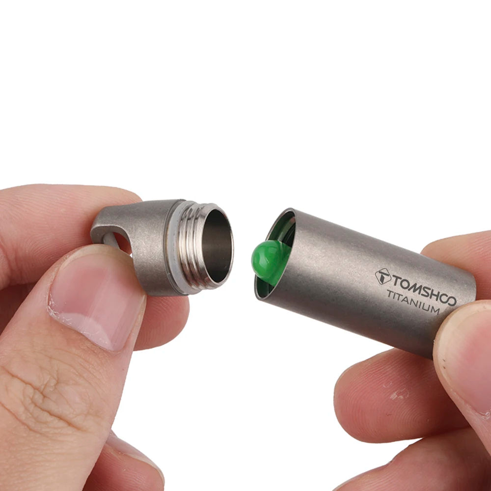 Advanced Titanium Waterproof Pill Dispenser Capsule