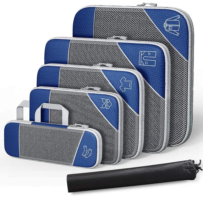 Premium Mesh Packing Cubes For Travel Luggage Organizer