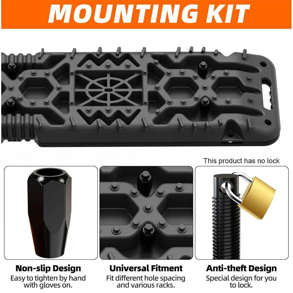 All Top Traction Boards Built In Jack Base With 2 Recovery Boards And Mounting Kit