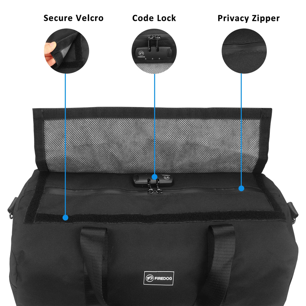 FIREDOG Smellproof Lockable Large Travel Organizer