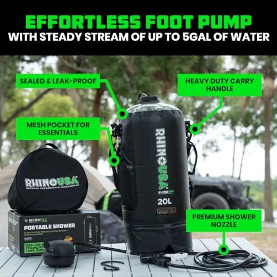 Portable Solar Camp Shower 5 Gal