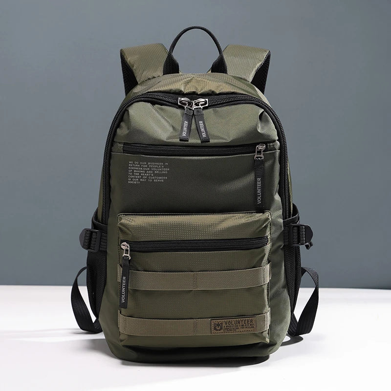 VOLUNTEER Men's Waterproof Laptop Backpack Travel Bag