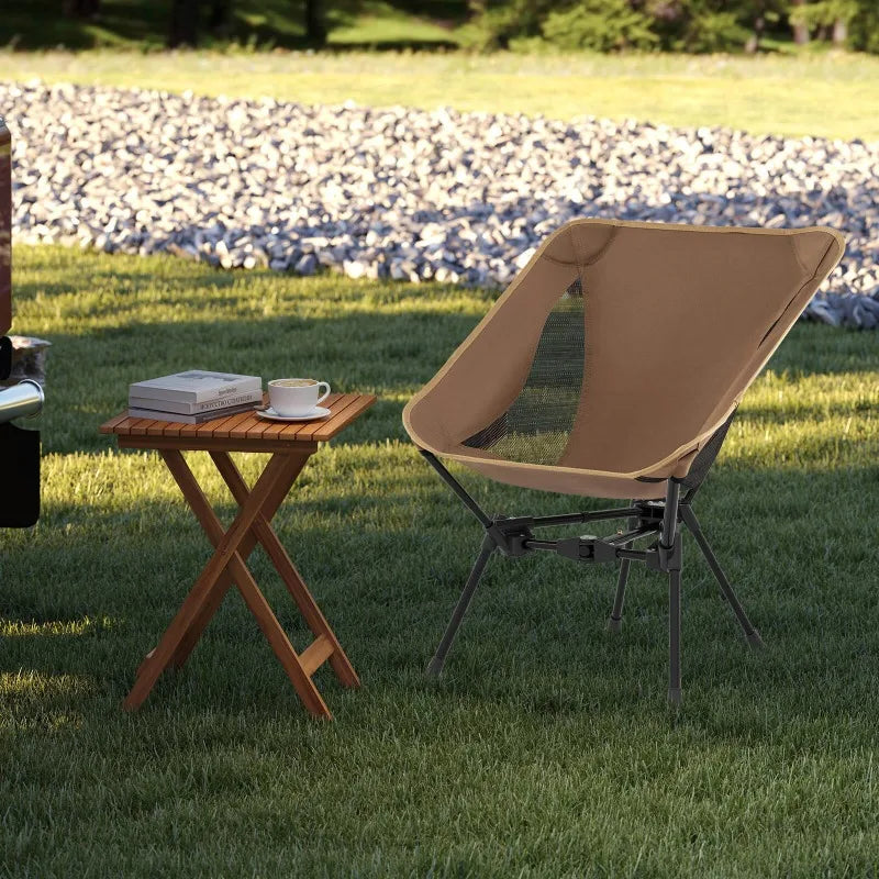 Ultra Lightweight Portable Triangular Aluminum Outdoor Folding Campchair