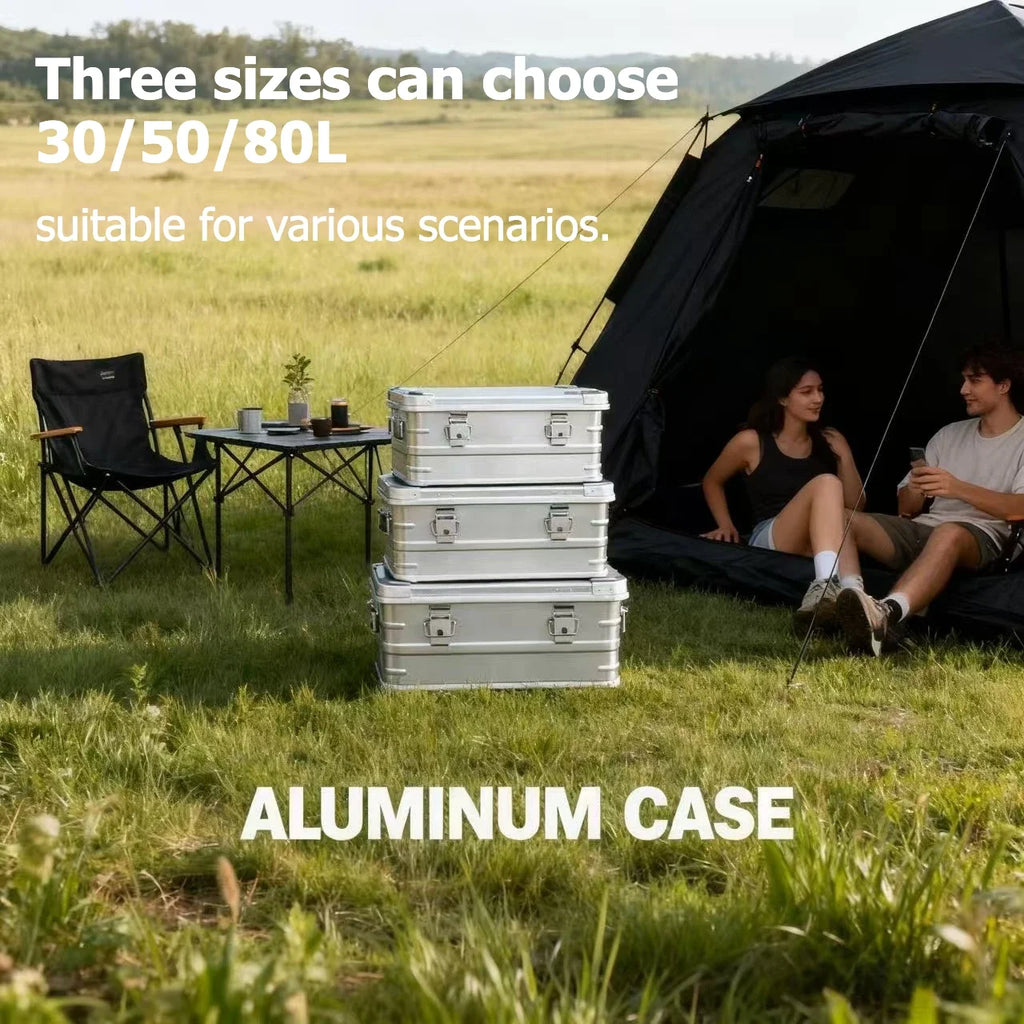 CommercialGrade Aluminum Travel Storage Box Camping