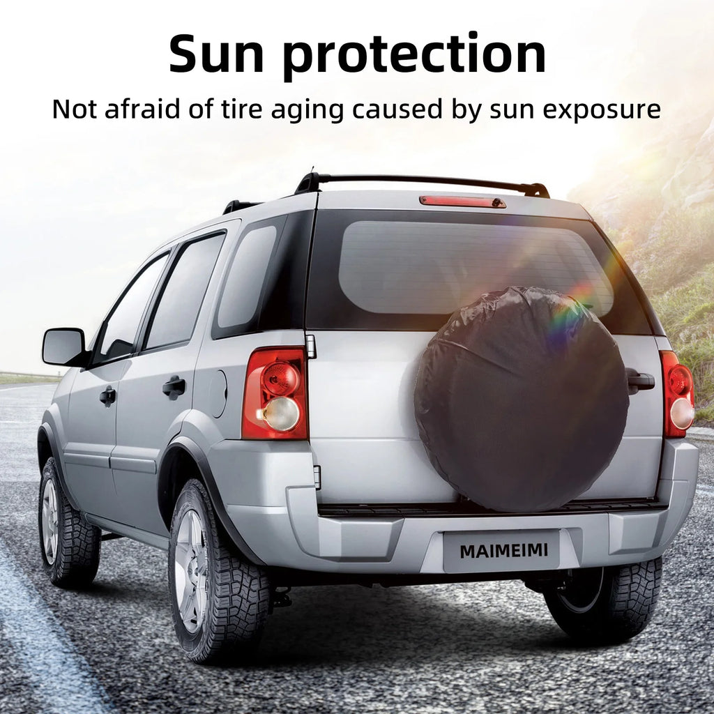 Spare Tire Cover Weatherproof Dustproof 13 20 Inch Polyester 4x4