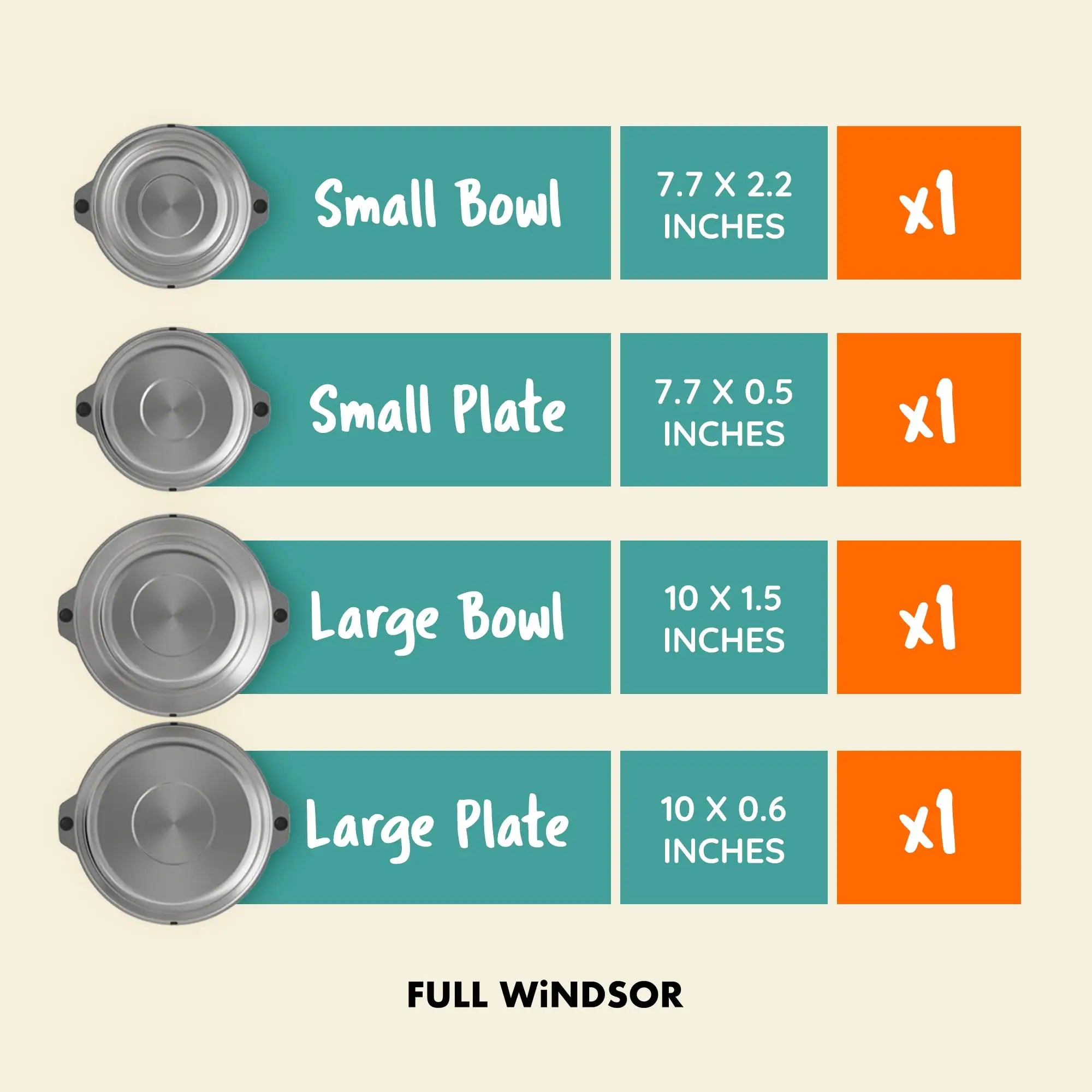 Magnetic Stainless Steel Travel Dinnerware Set for Camping and Outdoor Dining
