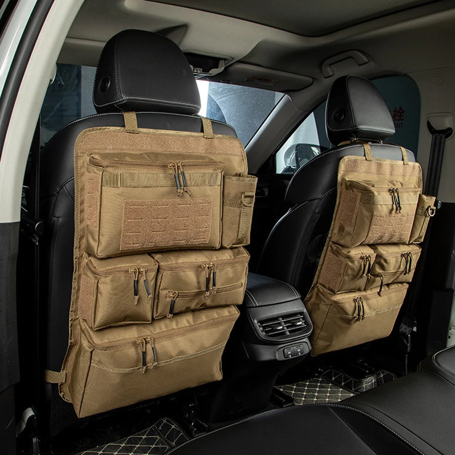 Multifunction 600D Tactical Car Back Seat Hanging Cargo Organizer